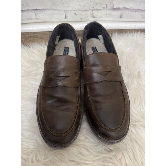 Ross & Snow Matteo Genuine Shearling Loafer Sneaker USA Size 13‎ Water Resistant main image 13